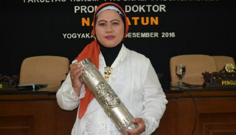 Nafsiatun Raih Gelar Doktor di Fakultas Hukum UGM