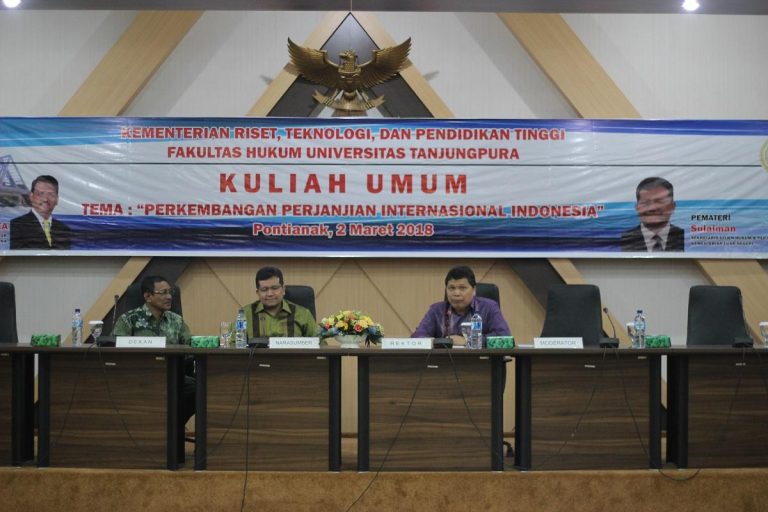 Kuliah Umum Sesditjen Kemenlu Oleh Fakultas Hukum Untan