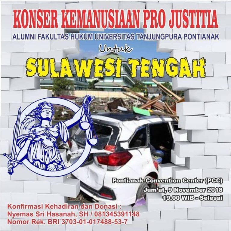 Ikatan Alumni Fakultas Hukum Untan Peduli Sulawesi Tengah