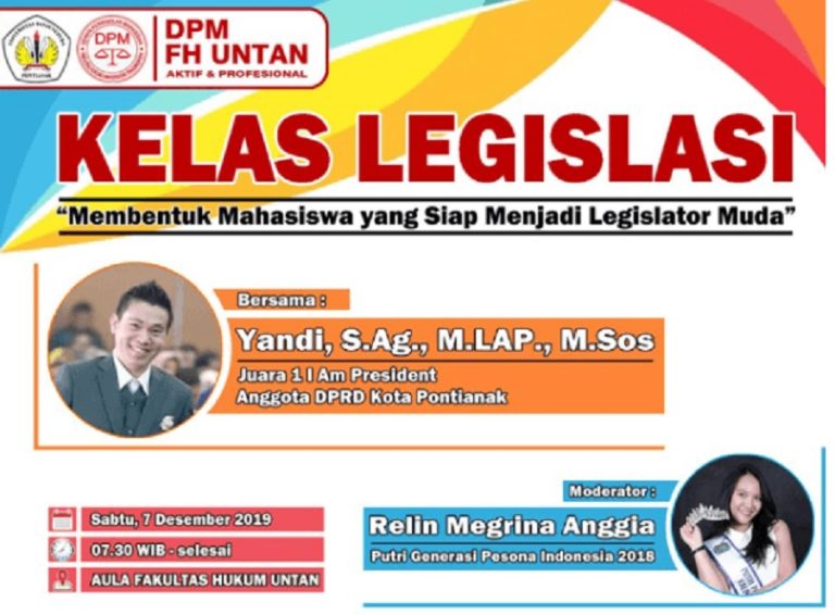 Kelas Legislasi Pertama Kali Digelar Oleh DPM Hukum Untan