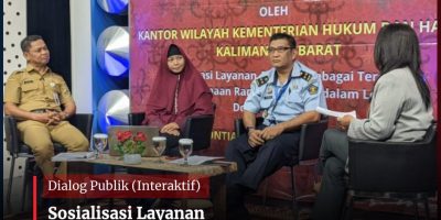 Dr. Evi Purwanti Sosialisasi Layanan Apostille Pada Acara Dialog Publik TVRI Kalbar