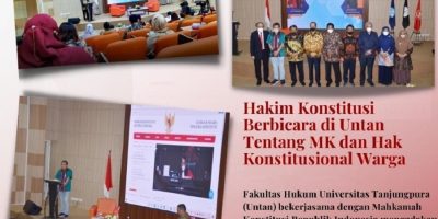Hakim Konstitusi Berbicara di Untan Tentang MK dan Hak Konstitusional Warga