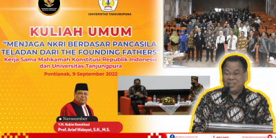 Kuliah Umum Y.M. Hakim MK.R.I “Keteladanan Pendiri Negara bagi Masyarakat Indonesia di Era 5.0”