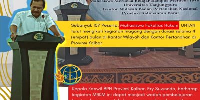 Mahasiswa Fakultas Hukum UNTAN Ikut Kegiatan Magang di Kanwil dan Kantor Pertanahan di Provinsi Kalbar