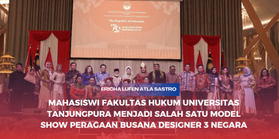 Ericha Lufen Atla Sastro Menjadi Model Show Peragaan Busana Designer 3 Negara di Kuching, Malaysia