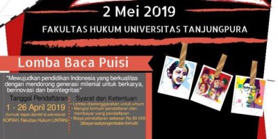 Pagelaran Tarung Puisi Kopiah Fakultas Hukum Untan