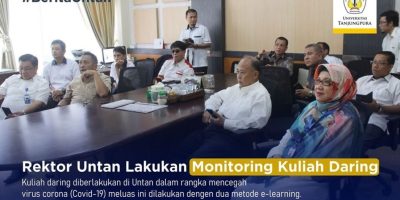 Rektor Untan Lakukan Arahan & Monitoring Kuliah Daring