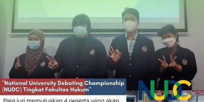 SELEKSI DEBAT KOMPETISI DEBAT MAHASISWA INDONESIA (KDMI) INTERNAL FAKULTAS HUKUM 2022