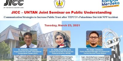 UNTAN dan JICC Jepang Gelar Joint Seminar On Public Understanding (Pemahaman tentang PLTN)