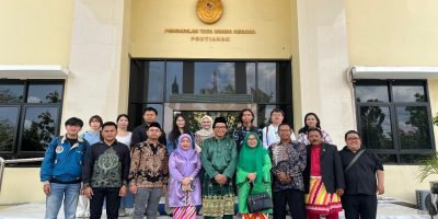 Visitasi Fakultas Hukum Universitas Tanjungpura dan Mahasiswa Guangxi Minzu University ke Pengadilan Tata Usaha Negara Pontianak