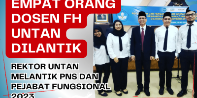 Rektor UNTAN Melantik PNS dan Pejabat Fungsional 2023