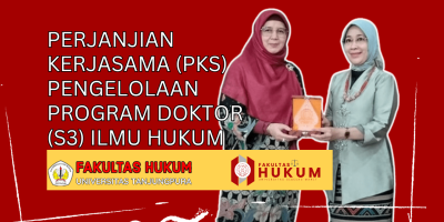 Penandatangan Perjanjian Kerjasama (PKS) Pengelolaan Program Doktor (S3) Ilmu Hukum antara FH Untan dengan Program Doktor Ilmu Hukum (PDIH) UNS