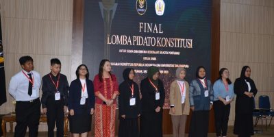 Hasil Lomba Pidato Konstitusi MK-UNTAN antar SMA/SMK Pontianak